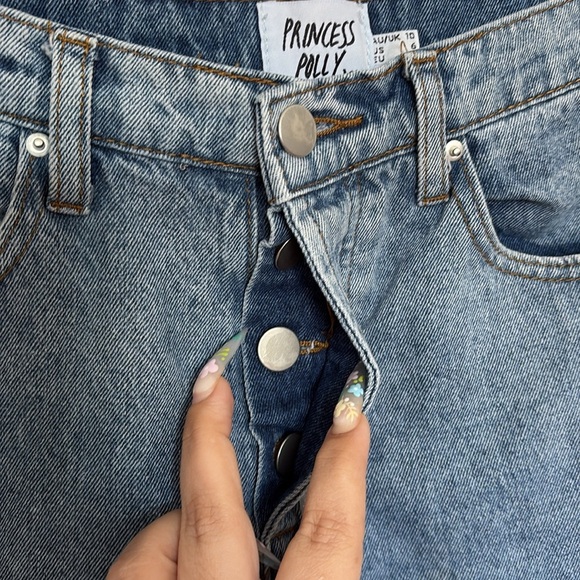 Princess Polly Button Fly Jeans - Picture 3 of 5